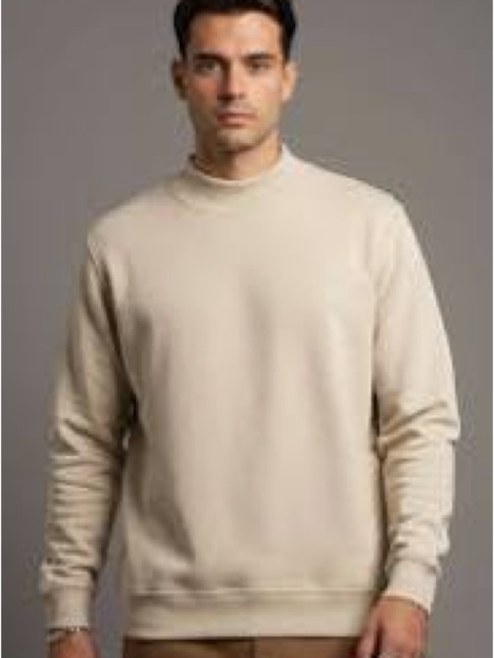 Hugo Boss Men's Beige Crewneck Sweater